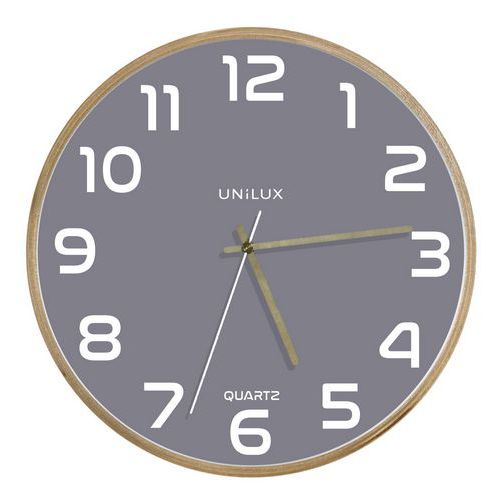 Wandklok Baltic houten frame diameter 31.5 - UNILUX