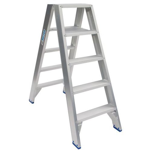 Trapladder dubbelzijdig - 3 tot 8 treden