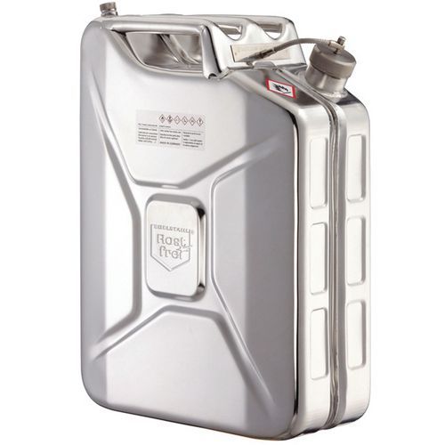 Jerrycan van rvs - Opslagcapaciteit 20 L Jerrycan van rvs - Opslagcapaciteit 20 L