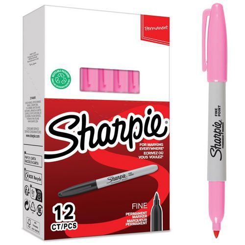 Permanente markeerstift fijne punt - Doos van 12 - Sharpie®