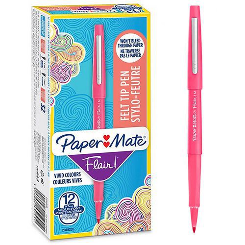 Boîte de 12 stylos feutre Flair® - Paper Mate®