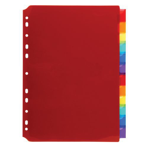 Tabblad Doorzichtig pp neutrale etikettenhouder 12 tabs - Exacompta