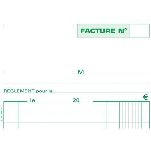 Factuur doorschrijfpapier zelfkopiërend dupli. Exacompta