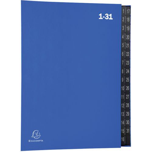 Sorteermap ordonator® 32 indeling genummerde tabs van 1 - 31