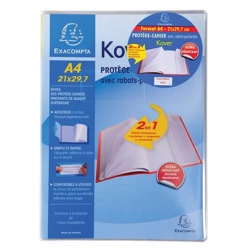 Schriftomslag doorzichtig kover® 60 ST. 21x29,7cm Exacompta