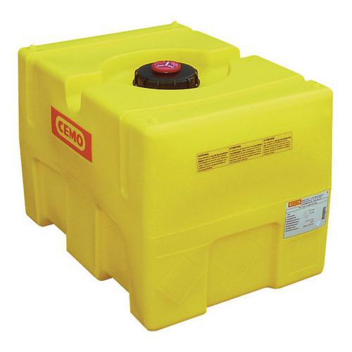 Bak 125 tot 600 liter PE voor transport en opslag, rechthoekig