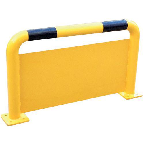 Barrière de protection avec plaque anti-encastrement - Noir/jaune