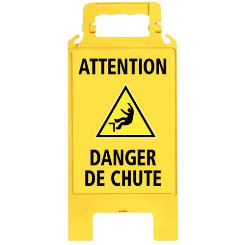 Chevalet de signalisation de danger - Jaune - Novap