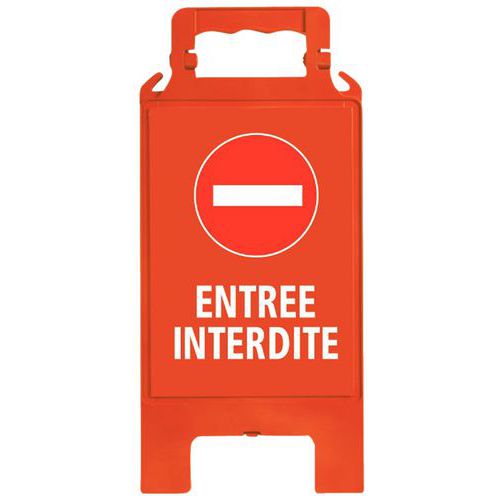 Chevalet de signalisation d'interdiction - Rouge - Novap Chevalet de signalisation d'interdiction - Rouge - Novap