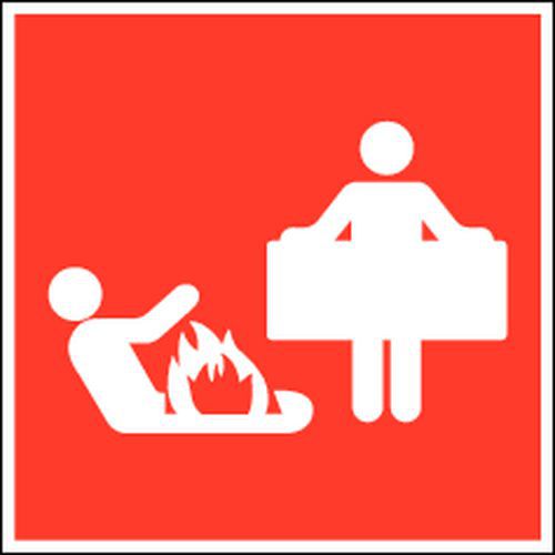 Brandbestrijdingsbord - Branddeken - Zelfklevend