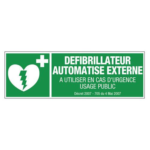 Noodevacuatiebord - Geautomatiseerde externe defibrillator - Hard