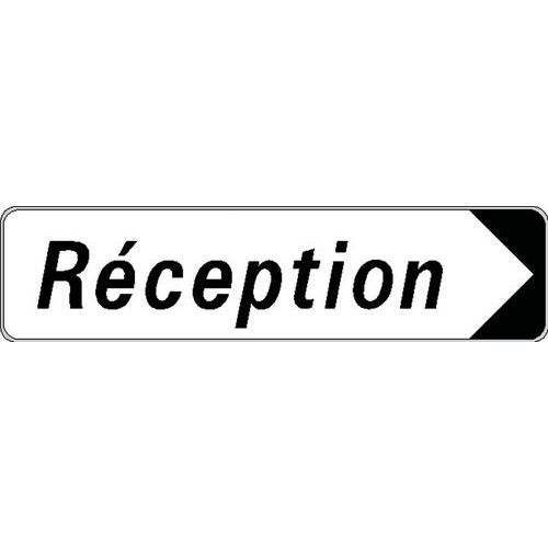 Standaard wegwijsbord Frans - Receptie - Lengte 500 mm