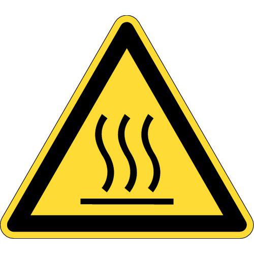 Gevaarteken - Warm oppervlak - Hard