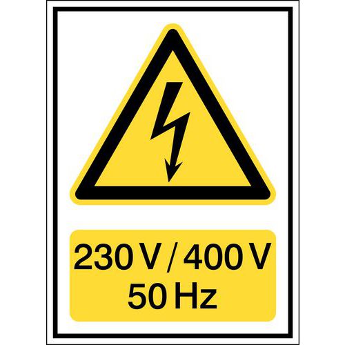 Panneau de danger Voltage