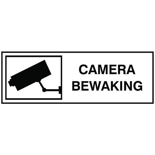 Informatiebord - Camerabewaking - Zelfklevend