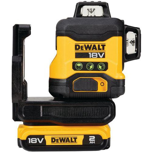 Kruislijnlaser compact 3x360 Groen 18V 2.0Ah in Koffer - Dewalt