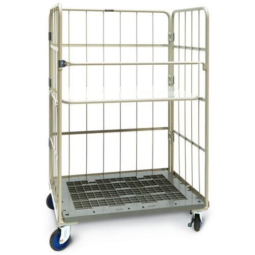 Nestbare rolcontainer - Basis van polypropyleen - Draagvermogen 500 kg