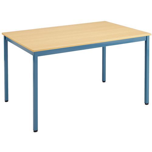 Multifunctionele rechthoekige tafel - Gemelamineerd tafelblad - Lengte 120 cm