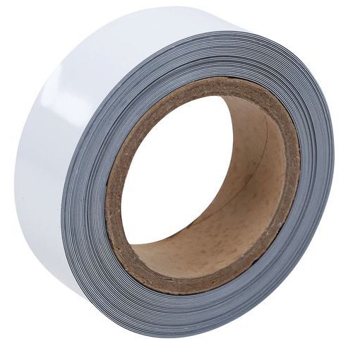 Magnetische tape, uitwisbaar, voor markeren 10 m - Wit - Manutan Expert