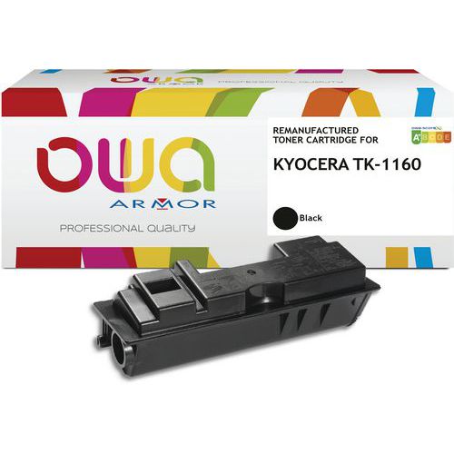 Toner refurbished Kyocera TK-1160 - Zwart - Owa