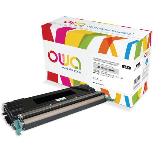 Toner refurbished Lexmark C5220, Capaciteit (aantal bladen): 4000, Printer merk: Lexmark