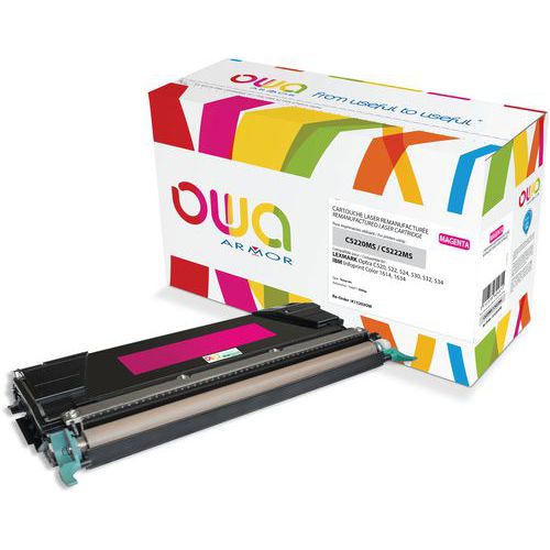 Toner refurbished Lexmark C5220, Capaciteit (aantal bladen): 3000, Printer merk: Lexmark