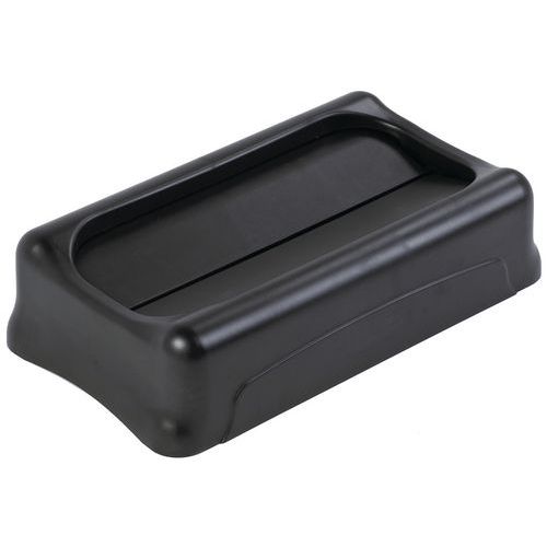Tuimeldeksel Rubbermaid, Lengte: 294 mm, Breedte: 523 mm, Kleur: Zwart, Voor model: 60 of 87 liter