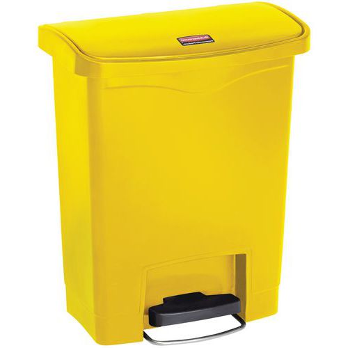 Slim Jim Step On container Front Step kunststof 30 ltr - Rubbermaid