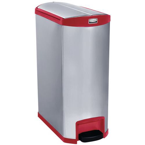 Slim Jim Step On container End Step RVS 90 ltr Rubbermaid
