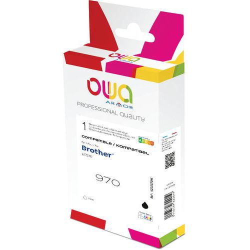 Inktcartridge refurbished Brother LC970, Capaciteit (aantal bladen): 750, Printer merk: Brother
