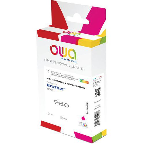 Inktcartridge refurbished Brother LC980 - Owa
