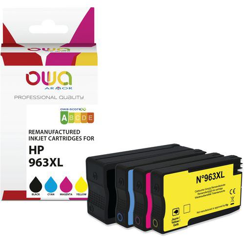 Inktcartridge refurbished HP 963XL - 4 kleur - Owa