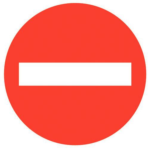 Verbodsbord - 'Verboden toegang' - Hard