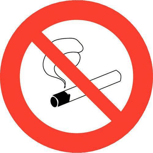 Panneau d'interdiction - Défense de fumer - Rigide