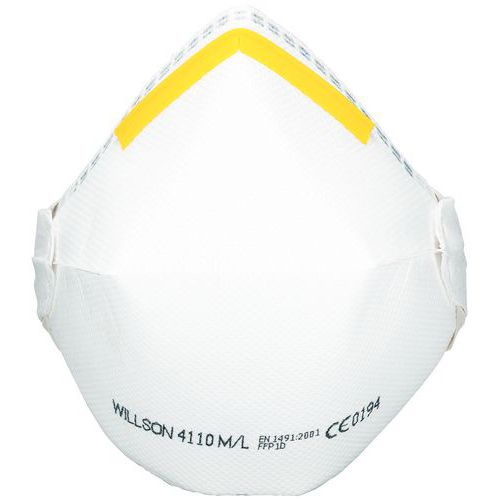 Demi-masque respiratoire pliable à usage unique