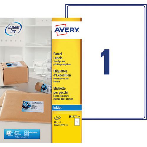 Étiquette standard - Impression jet d'encre