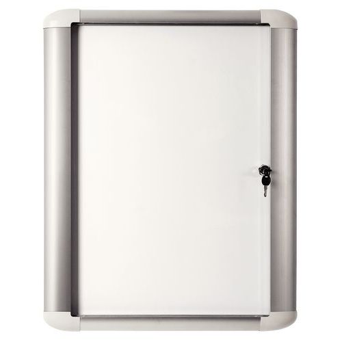 Binnenvitrine Mastervision - Aluminium achterwand - Deur van veiligheidsglas