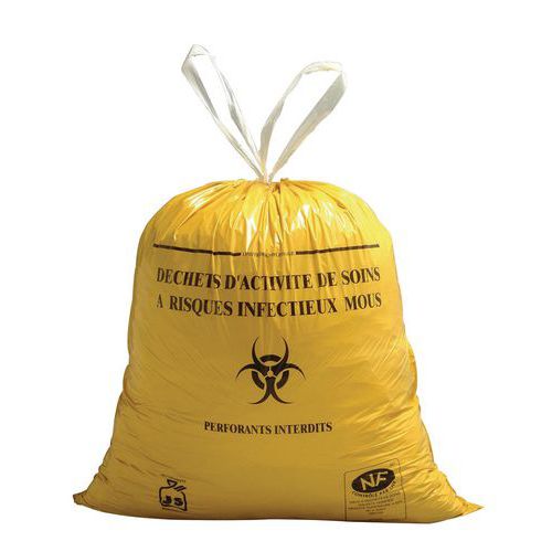 Afvalzakken, Totale inhoud: 30 L, Type afval gescheiden sorteren: Medisch, Type schakel: Schuifdeur