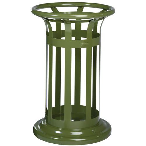 Vrijstaand of te bevestigen vuilnisbak 60L Tulipe vigipirate, Totale inhoud: 60 L, Opening: Gleuf