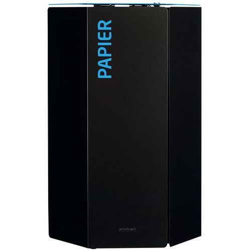Vuilnisbak 50L voor afvalsortering Hexatri met slot, Totale inhoud: 50 L, Opening: Gleuf