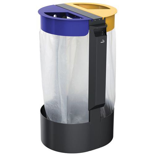 Support de sac 2 flux sur pied Citwin premium et cendrier_Rossignol