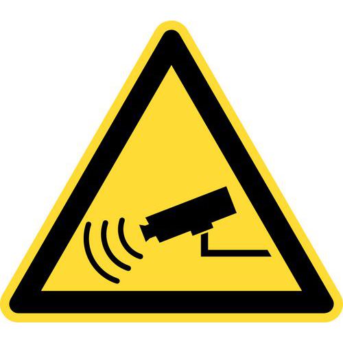 Waarschuwingsbord - Camerabewaking - Hard