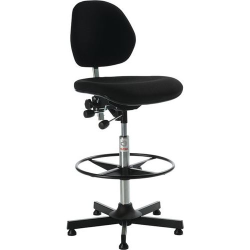 Ergonomische gestoffeerde stoel voor de werkplaats Aktiv-Global Stole