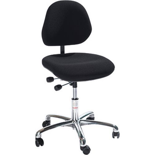 Ergonomische gestoffeerde stoel voor de werkplaats Aktiv-Global Stole, Type voet: Wielen
