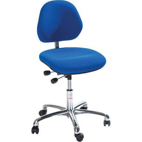 Ergonomische gestoffeerde stoel voor de werkplaats Aktiv-Global Stole, Type voet: Wielen