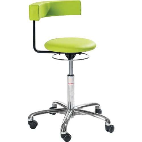 Gestoffeerde stoel Saturn Alu610 stof, Zitting materiaal: Doek, Zitneiginstelling: ja, Kleur: Groen