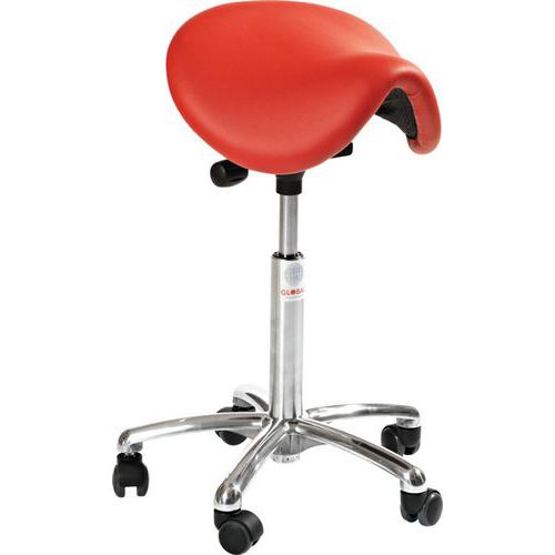 Ergonomische kruk met vulling Dalton Alu50 - Global Professional Seating Ergonomische kruk met vulling Dalton Alu50 - Global Professional Seating