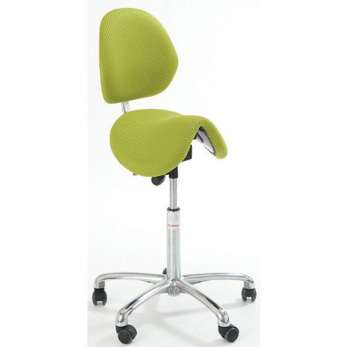Ergonomische kruk met vulling Dalton Alu610-Global Stole, Type onderstel: Centrale, Stoel model: Laag