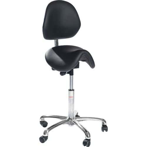 Ergonomische kruk met vulling Dalton Alu610 - Global Professional Seating