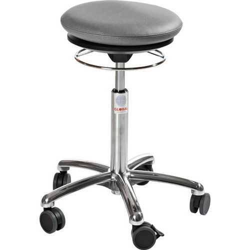 Ergonomische kruk met vulling Pilates Alu50 - Global Professional Seating